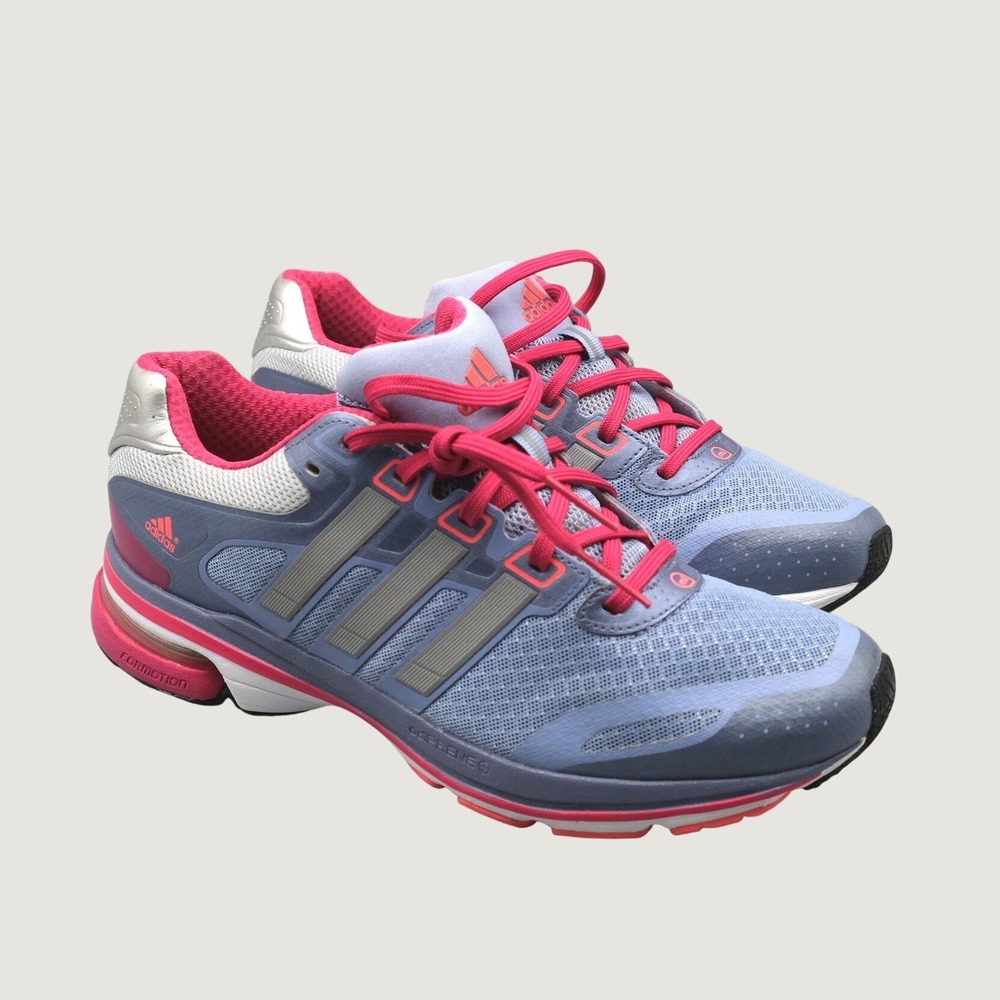 Adidas Supernova Glide 5 Running Shoes 9.5 Blue Pink Q33796 Formotion Adiprene